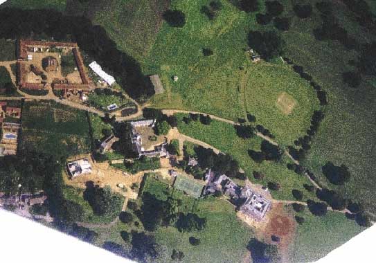 Arial View of East of Peper Harow Estate.